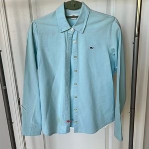Light blue 100% cotton button down shirt